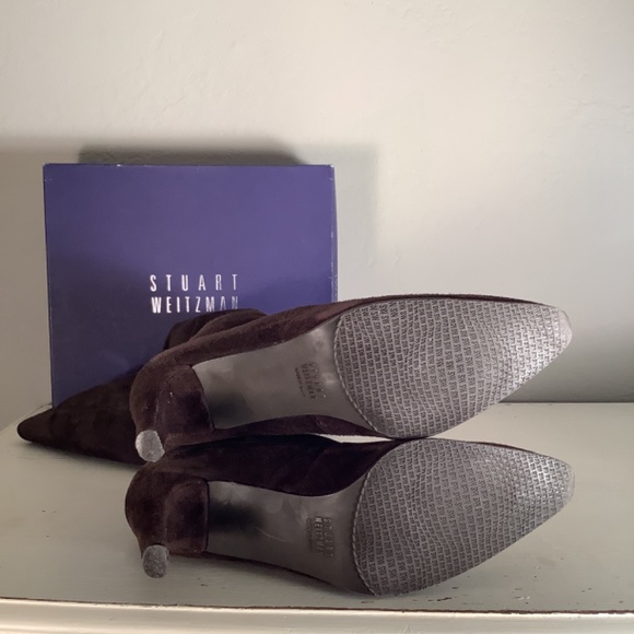 Stuart Weitzman Cola Suede Stretch Boots- 9.5 - Picture 8 of 16